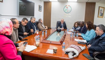 سلطة الأراضي وبعثة البنك الدولي تبحثان الجوانب الفنية لبدء تنفيذ مشروع التسجيل العقاري